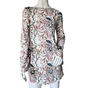 Zara Multicolor Floral Long Sleeve Dress